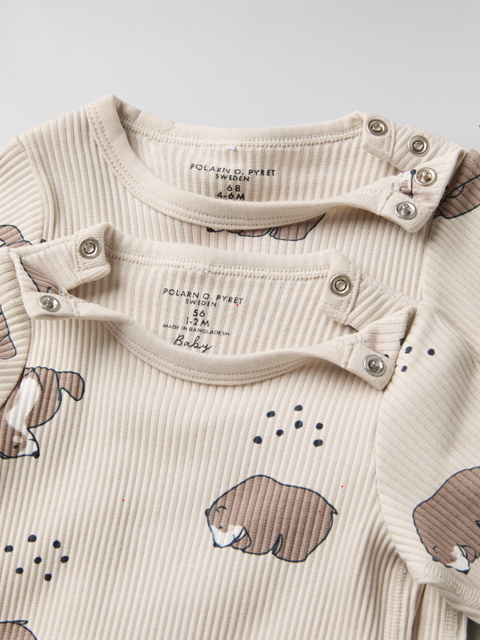 babygrow with bear print