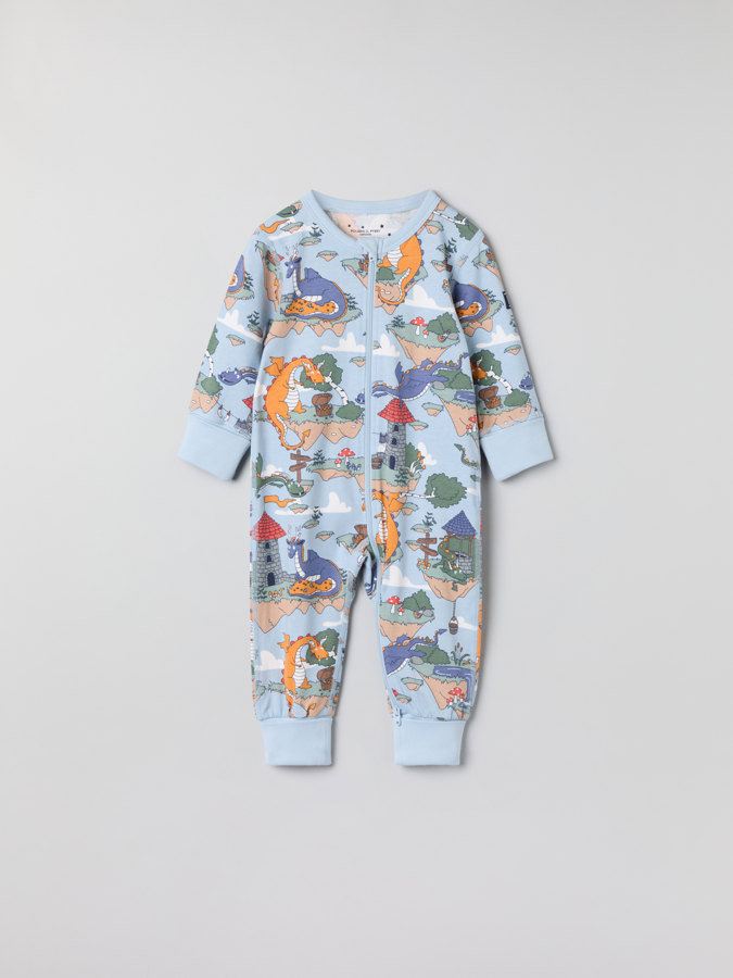 sleepsuit with dragon print