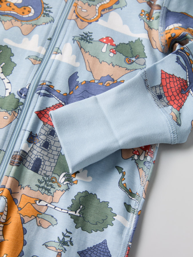 sleepsuit with dragon print