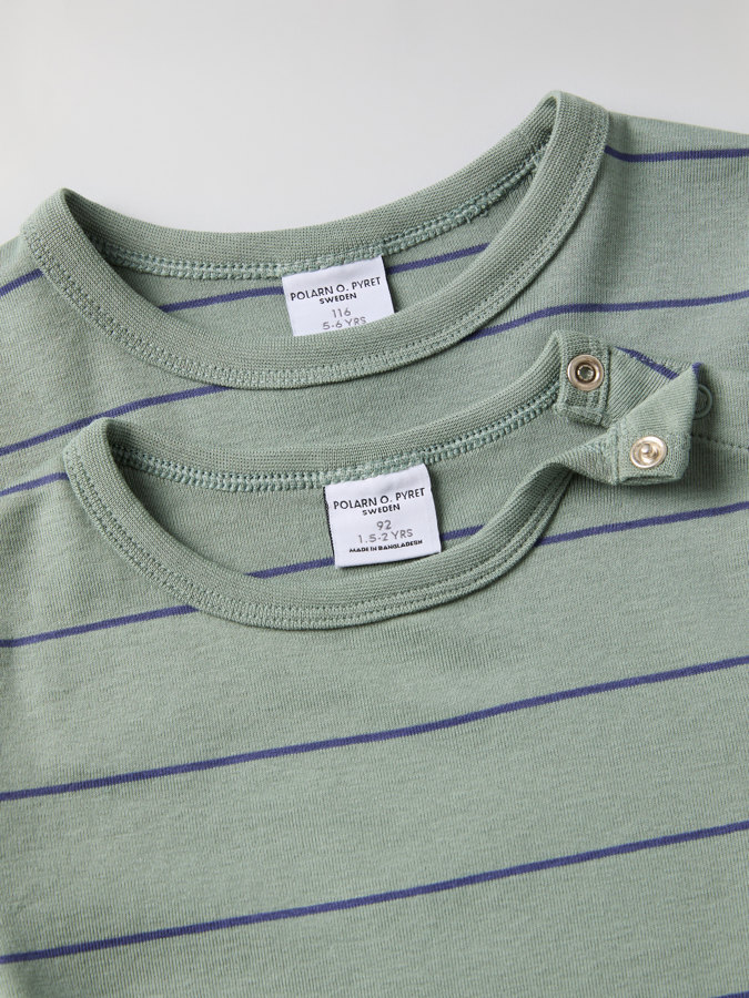 Striped long-sleeve top