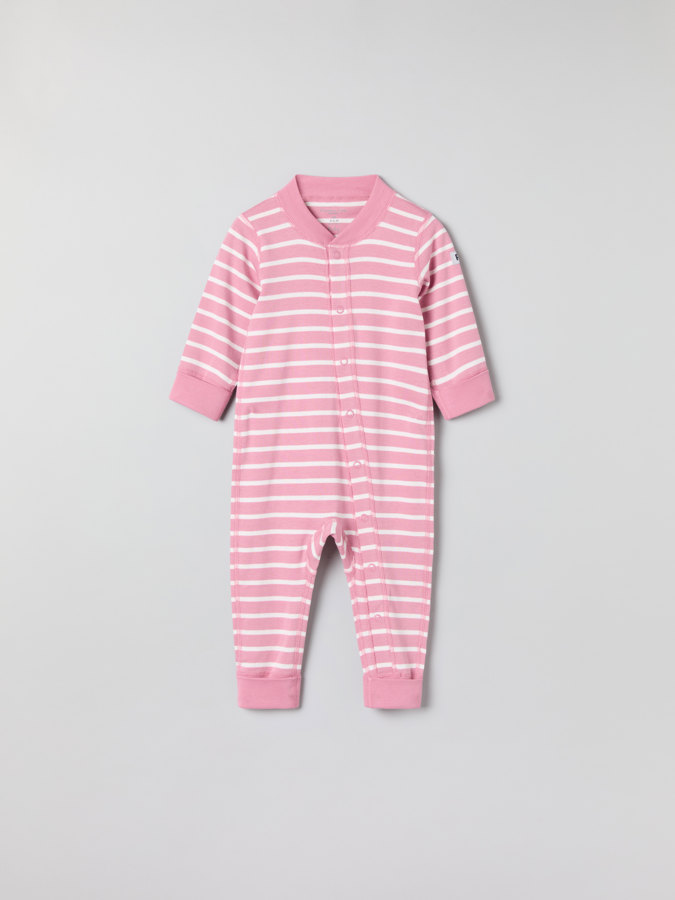 Striped jersey all-in-one