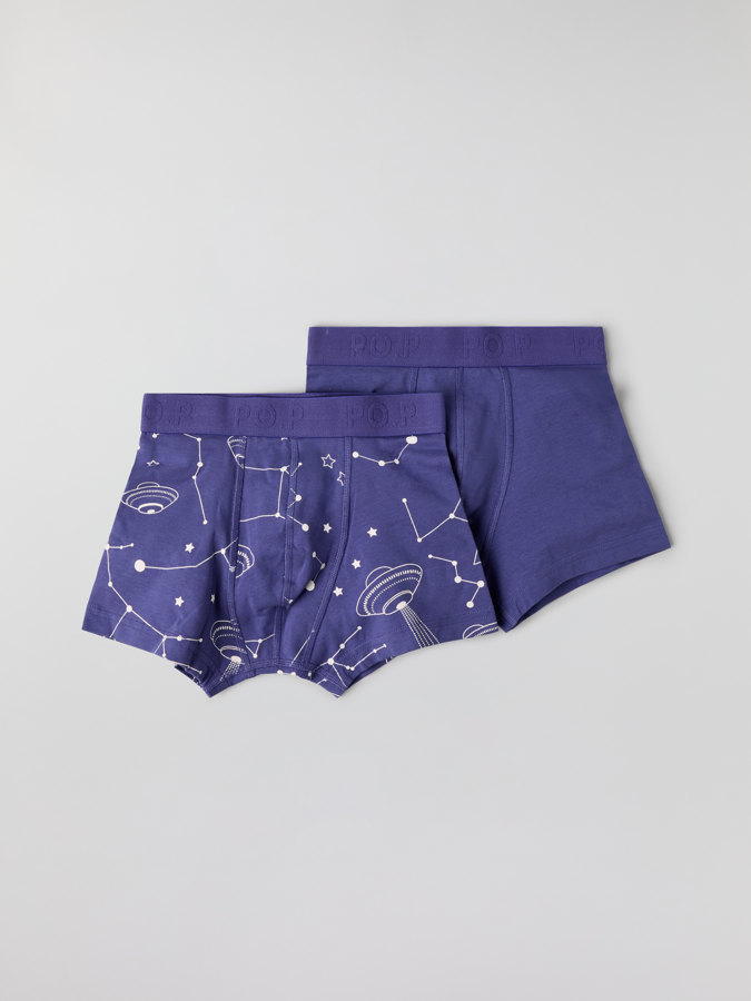 2-pack Boxers with UFO print