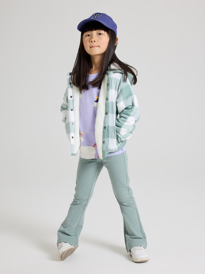 Flared jersey pants