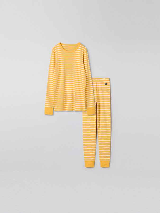 Striped set with top and pants for adult