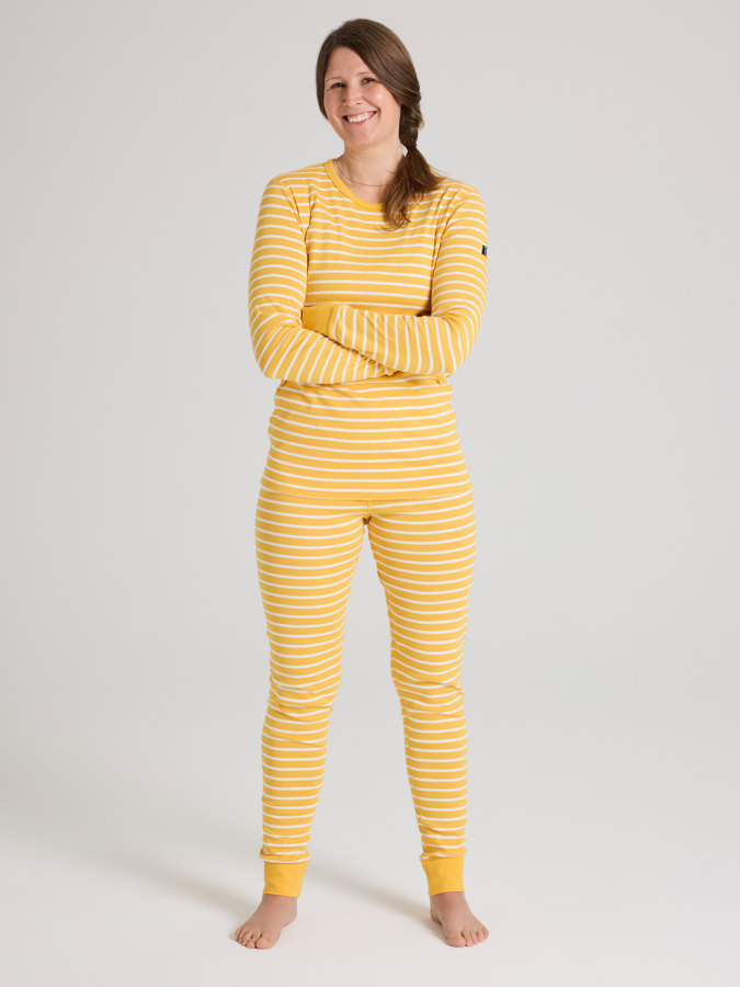 Striped set with top and pants for adult