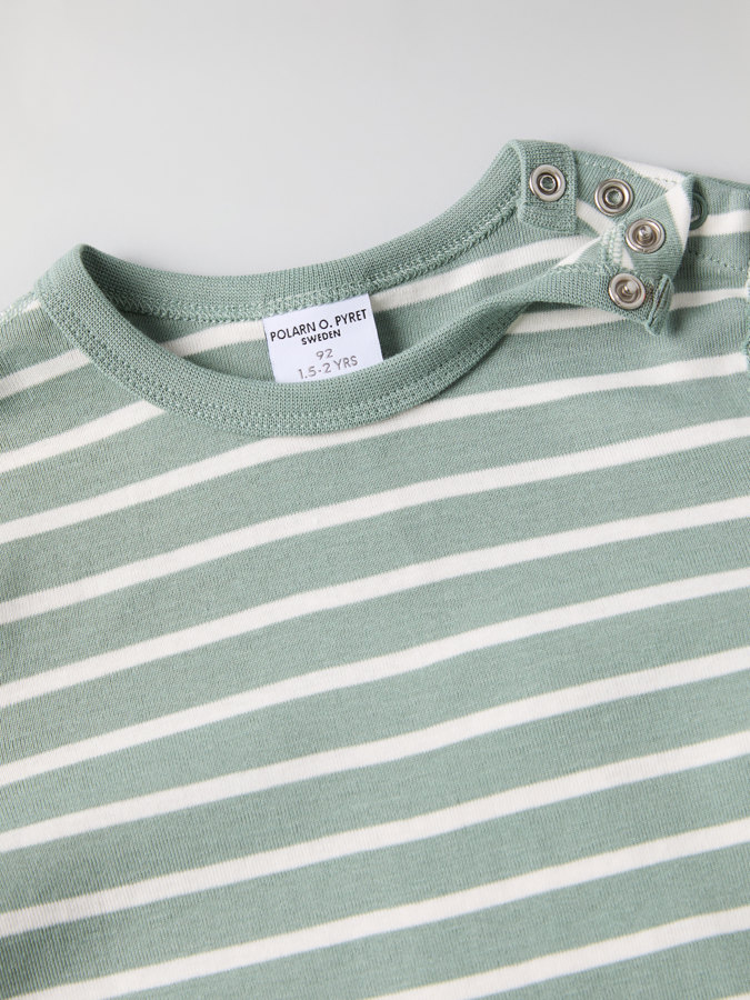 Striped long-sleeve top
