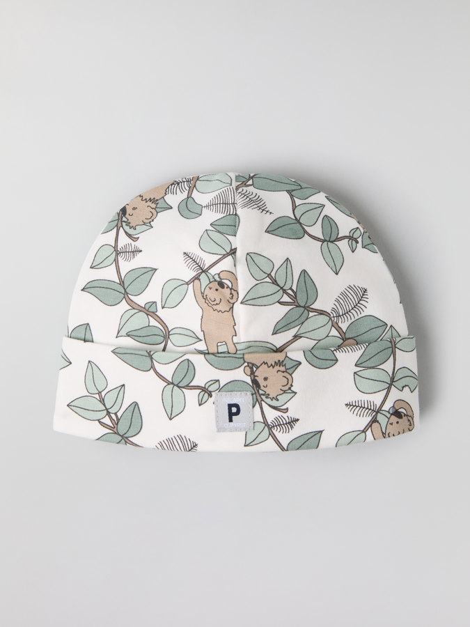 Beanie with koala print