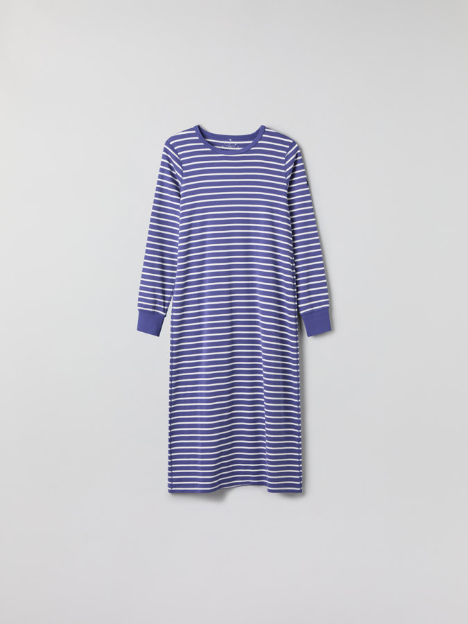 Striped nightgown for adult
