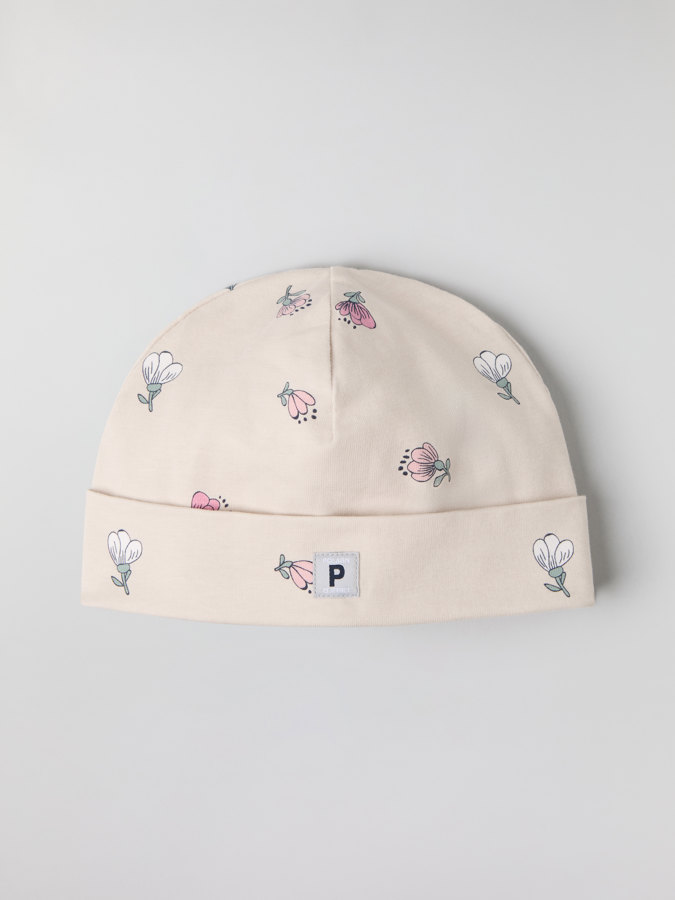 Floral beanie