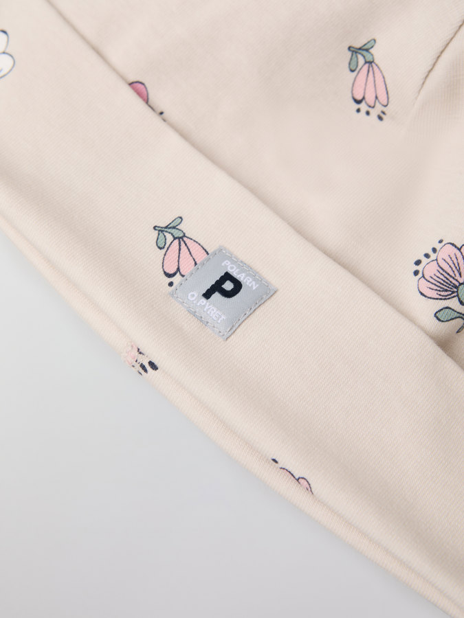 Floral beanie