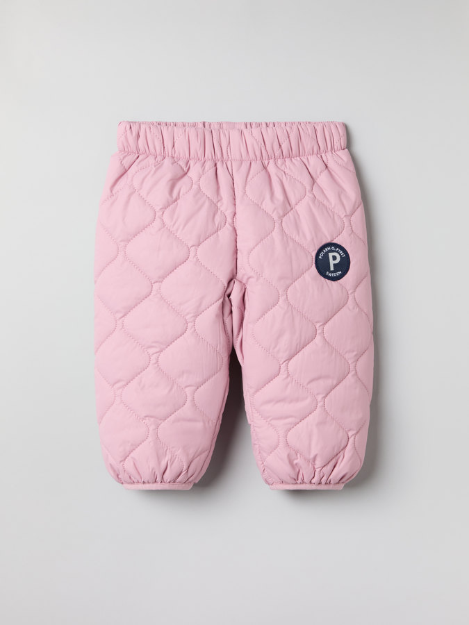 Windproof quilted thermal pants