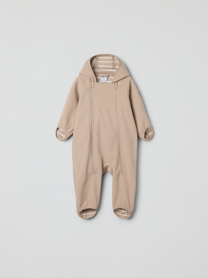 Stripe fleece all-in-one Stripe fleece all-in-one