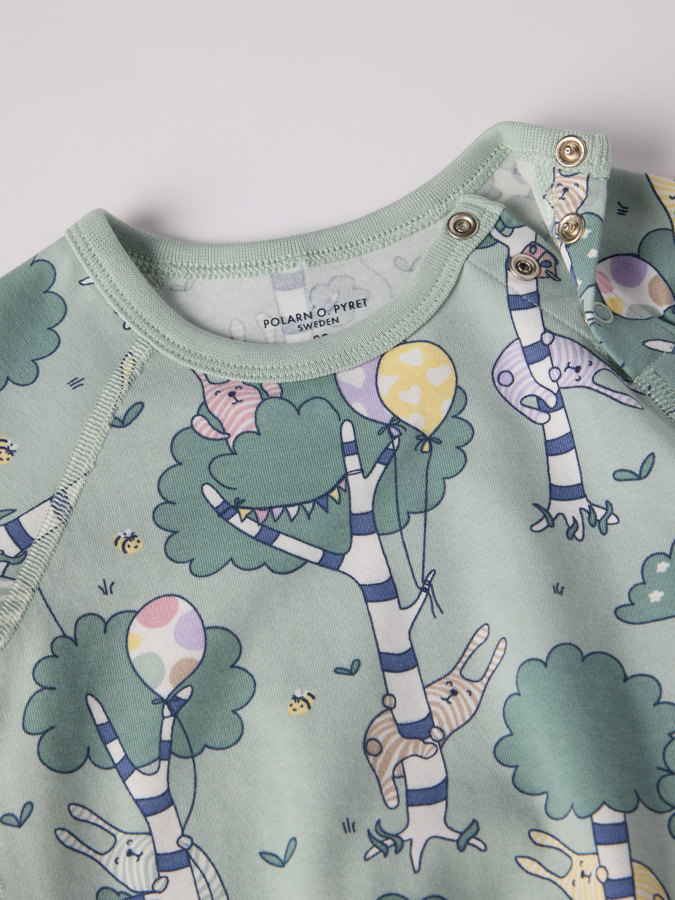 bodysuit with forest animal print bodysuit with forest animal print