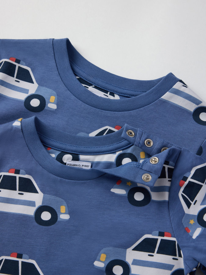 T-shirt with police car print T-shirt with police car print