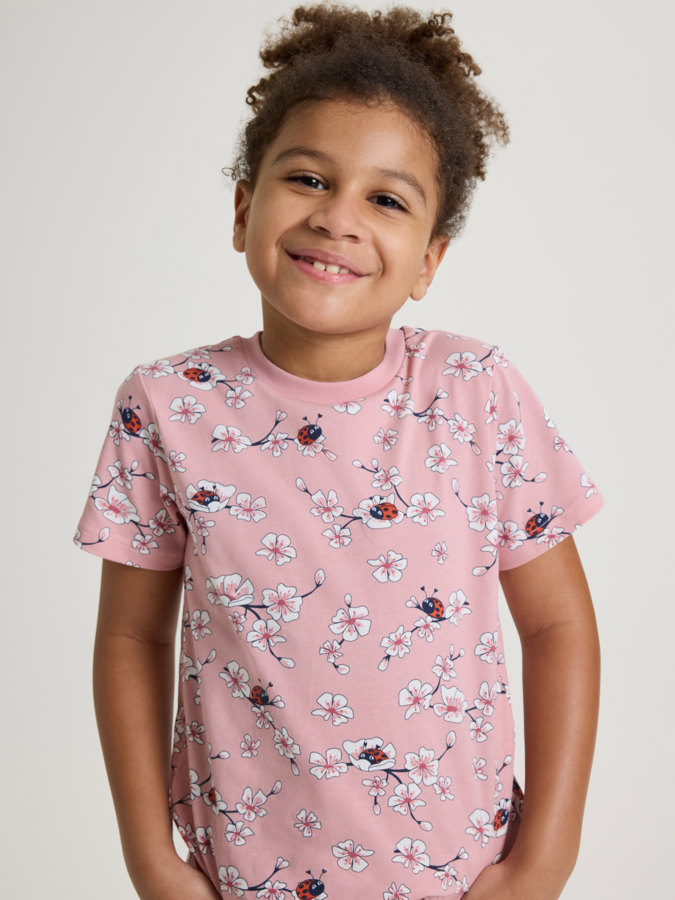 T-shirt with cherry blossom print