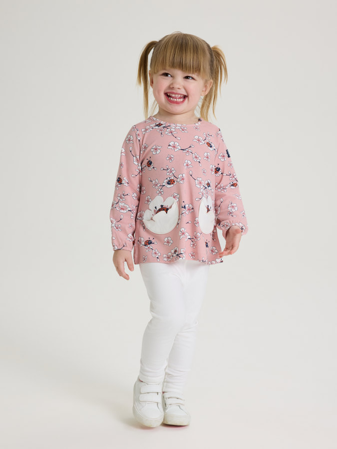 Top with cherry blossom print