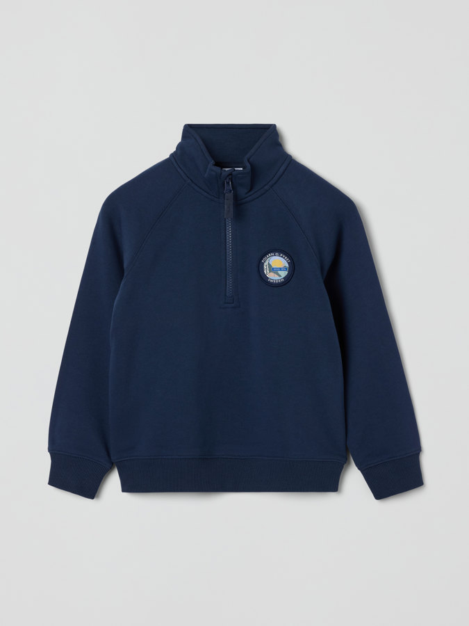 Zippered sweatshirt