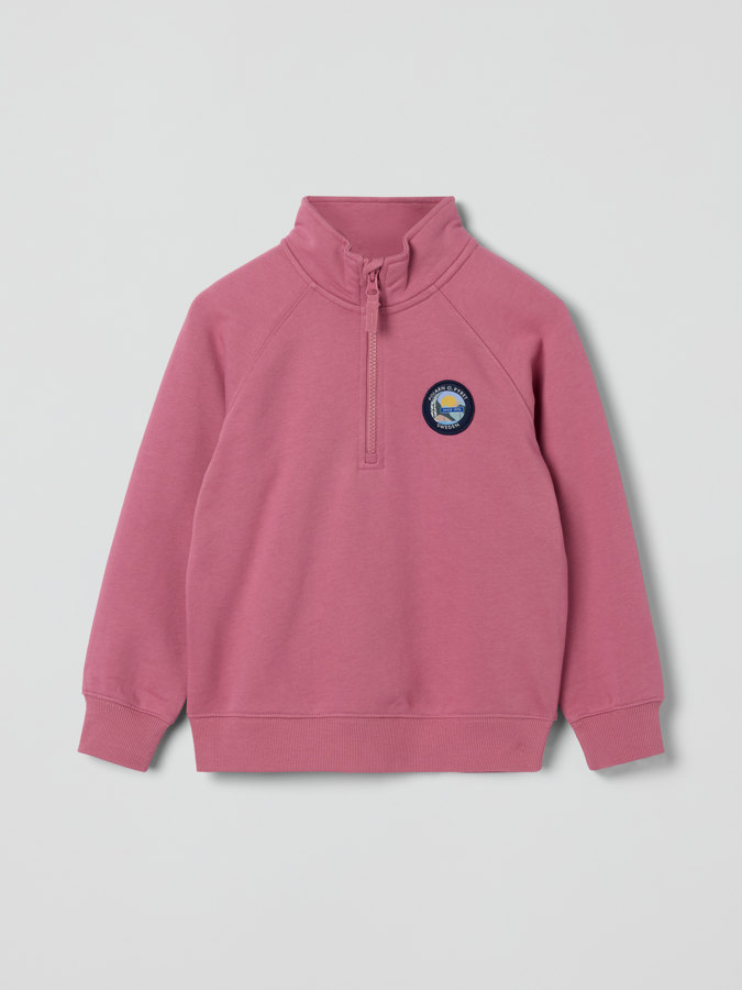 Zippered sweatshirt