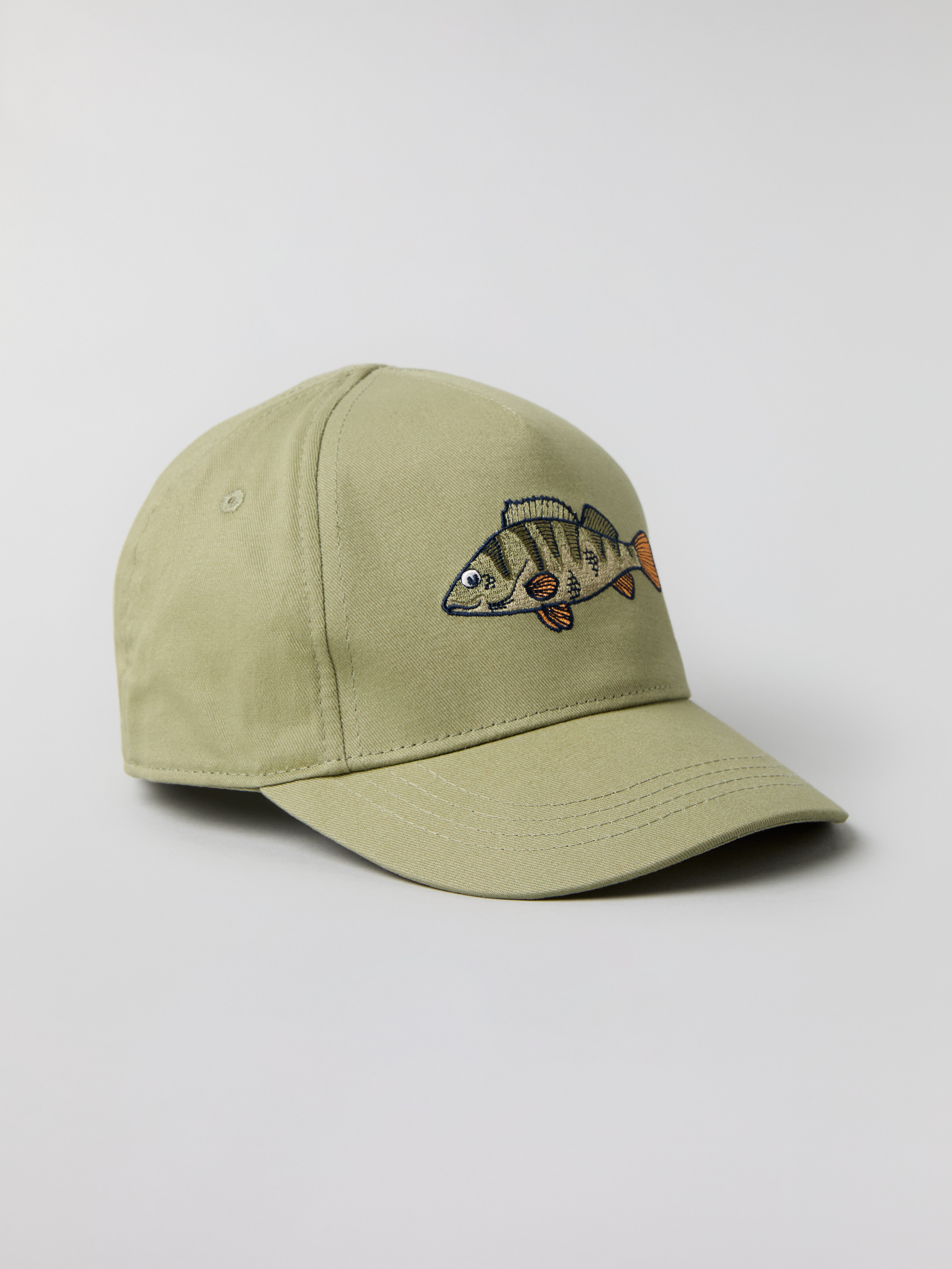 Polarn O. Pyret Green Cap With Appliqué