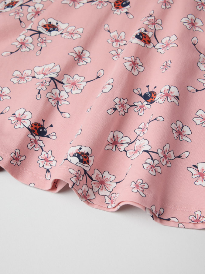 Twirl dress with cherry blossom print