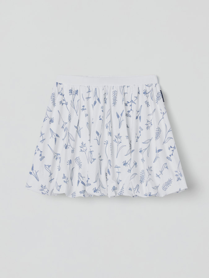 Floral balloon skirt