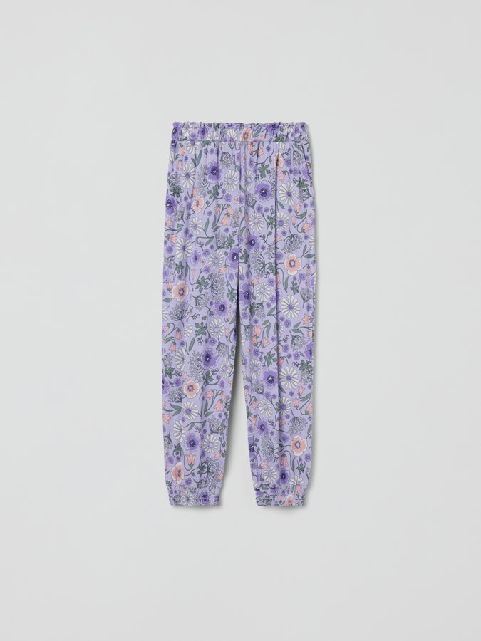 Floral pants with pockets