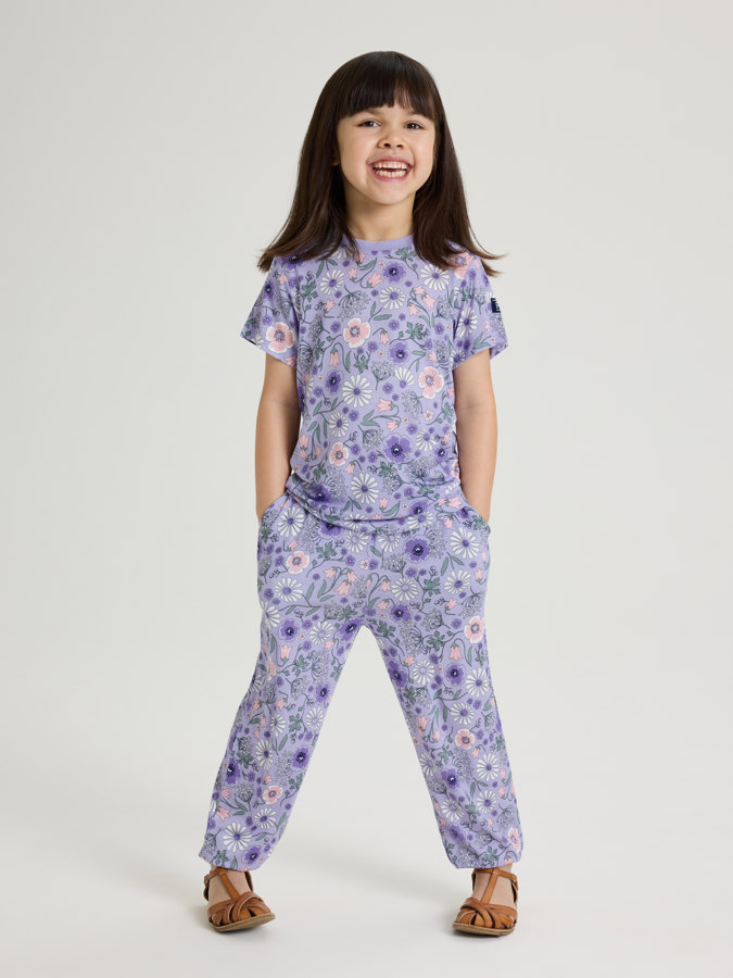 Floral pants with pockets