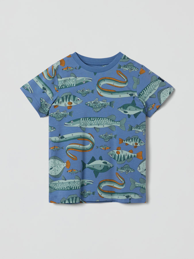 T-shirt with fish print T-shirt with fish print