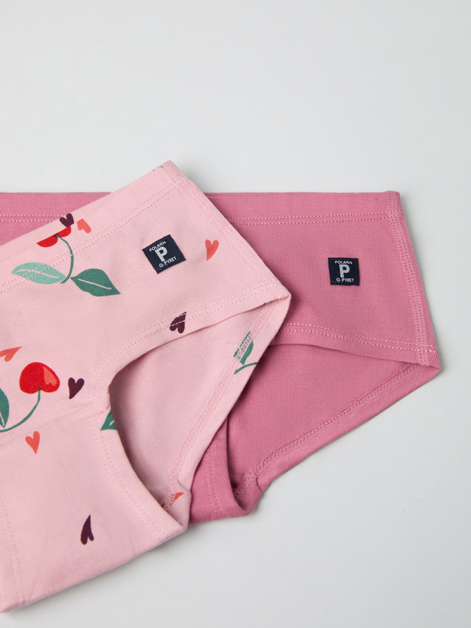 Hipster brief with cherry blossom print