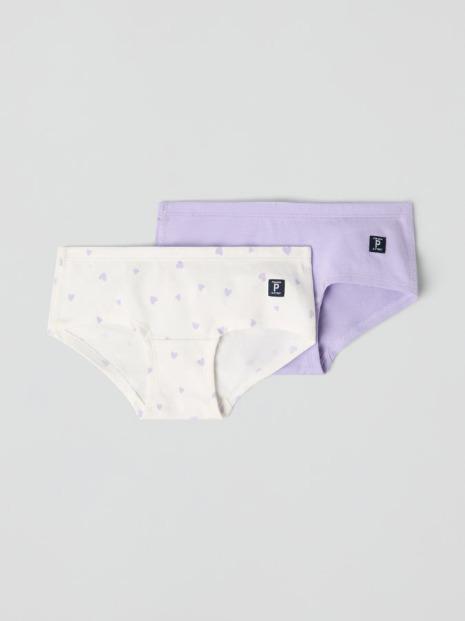 2-pack Hipster brief with heart print