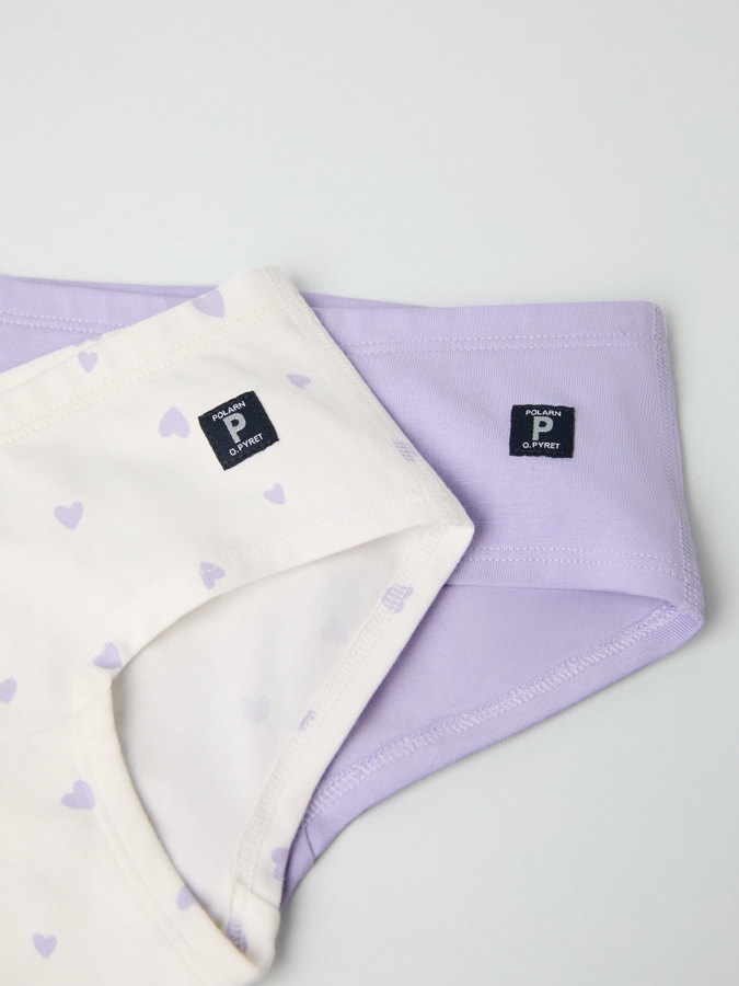 2-pack Hipster brief with heart print
