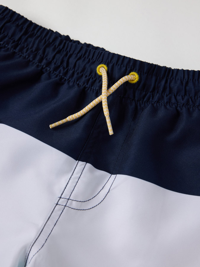 Block striped swim shorts