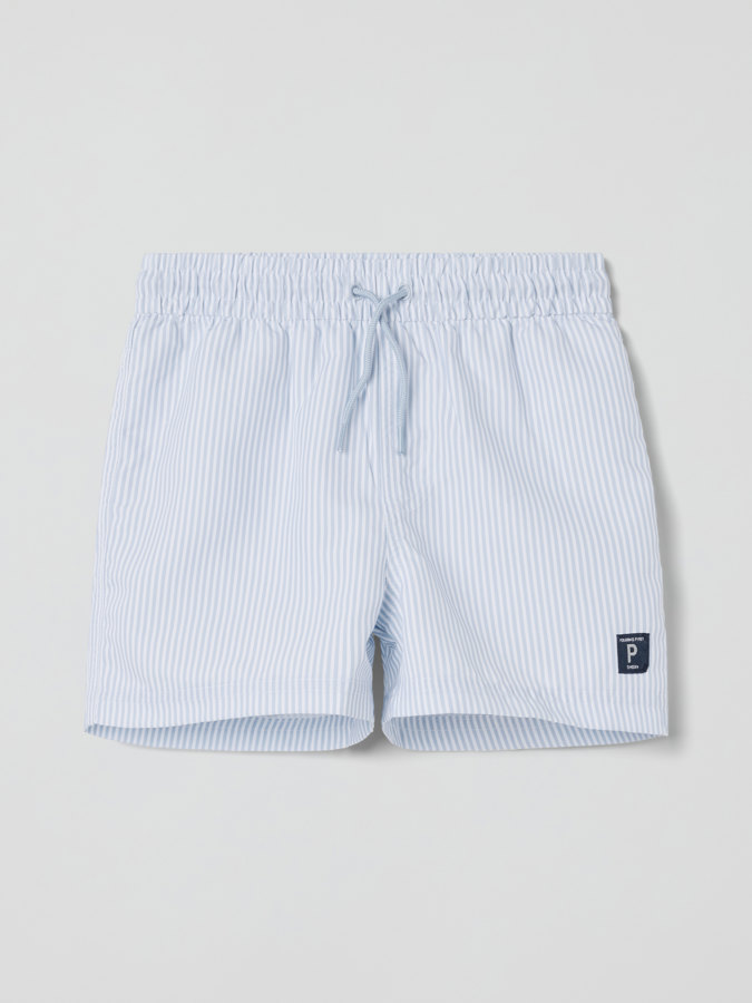 Striped swim shorts