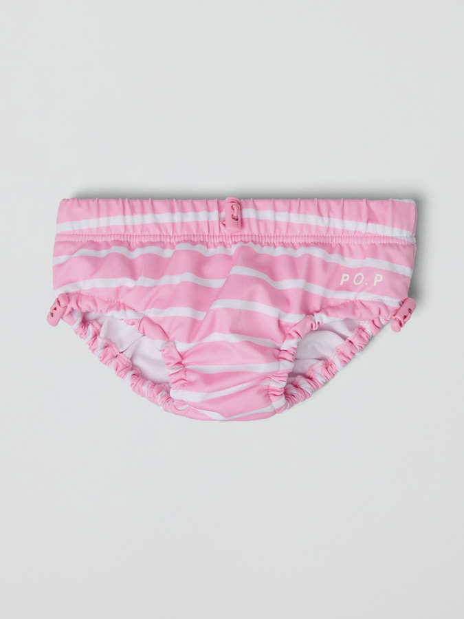 Striped swim diaper