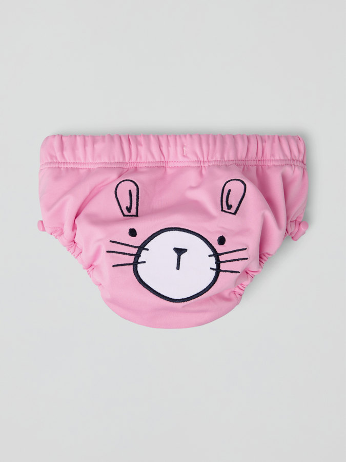 Swim diaper with bear print