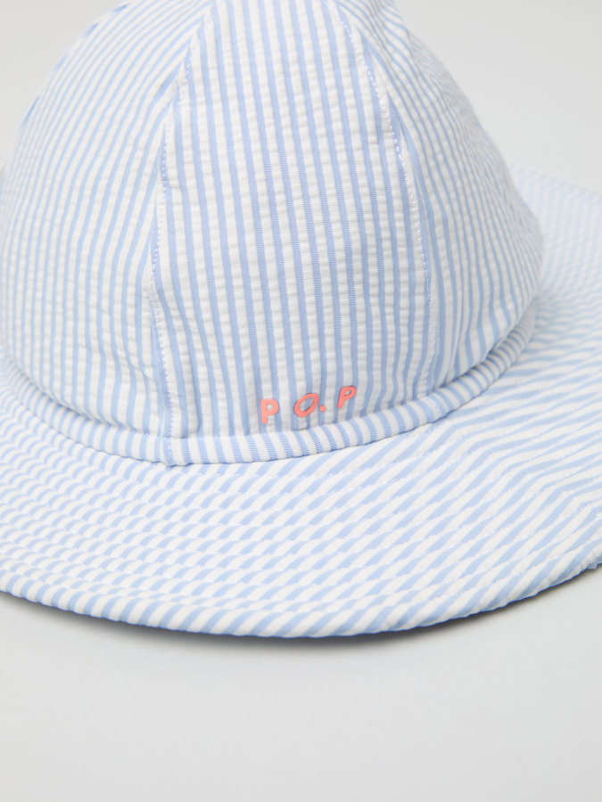 Striped UV sun hat