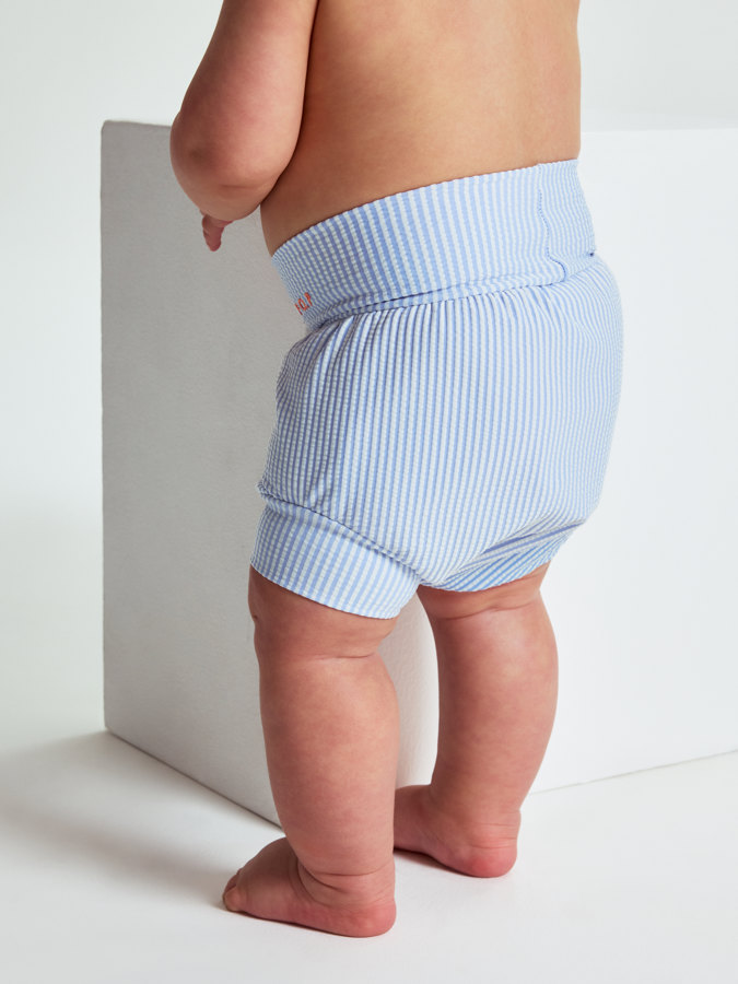 Striped swim diaper