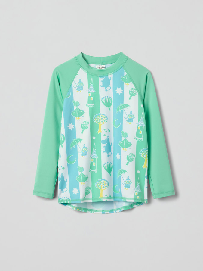 Long-sleeved UV top with Moomin print