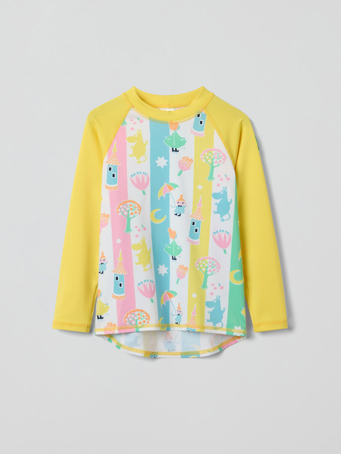 Long-sleeved UV top with Moomin print