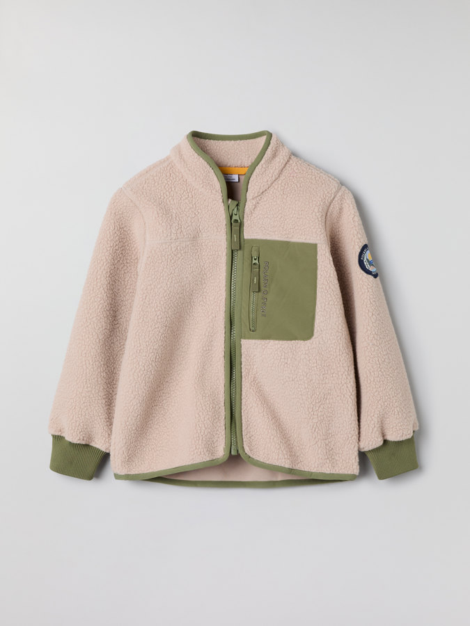 Pile fleece jacket