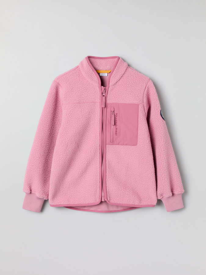 Pile fleece jacket
