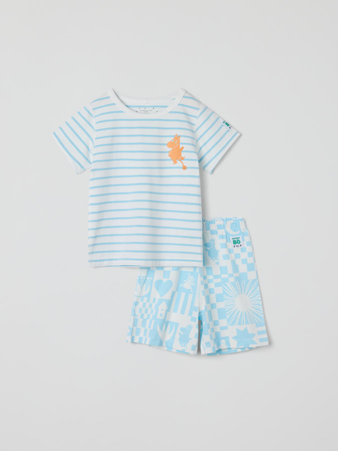 Short-sleeved Moomin pyjamas