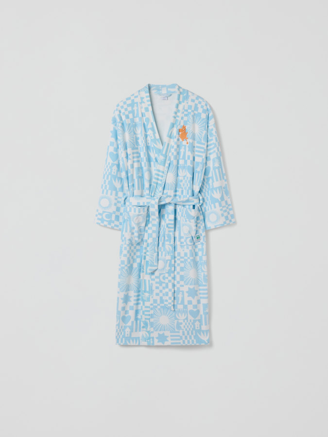Moomin bathrobe for adult