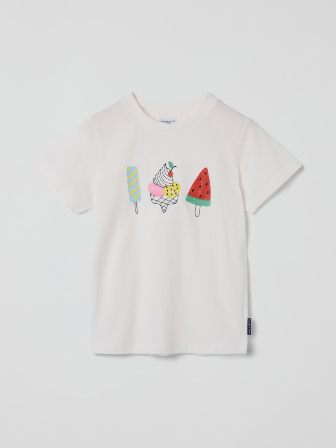 T-shirt with ice-cream print