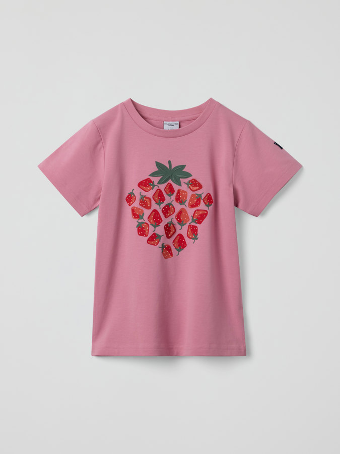 T-shirt with strawberry print