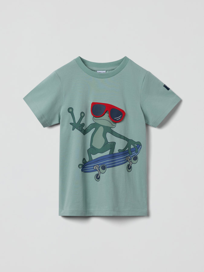 T-shirt with frog print
