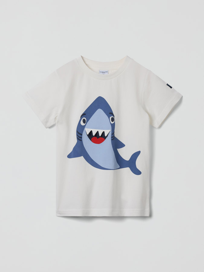 T-shirt with shark print T-shirt with shark print