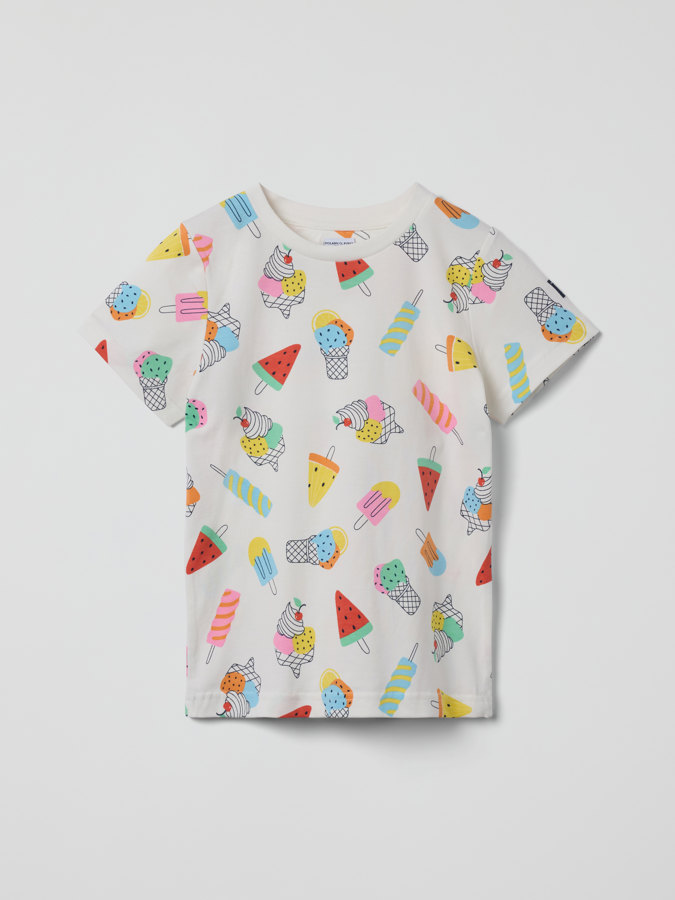 T-shirt with ice-cream print