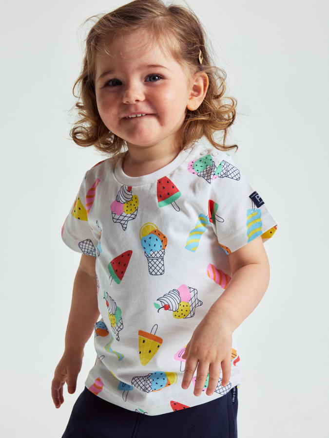 T-shirt with ice-cream print