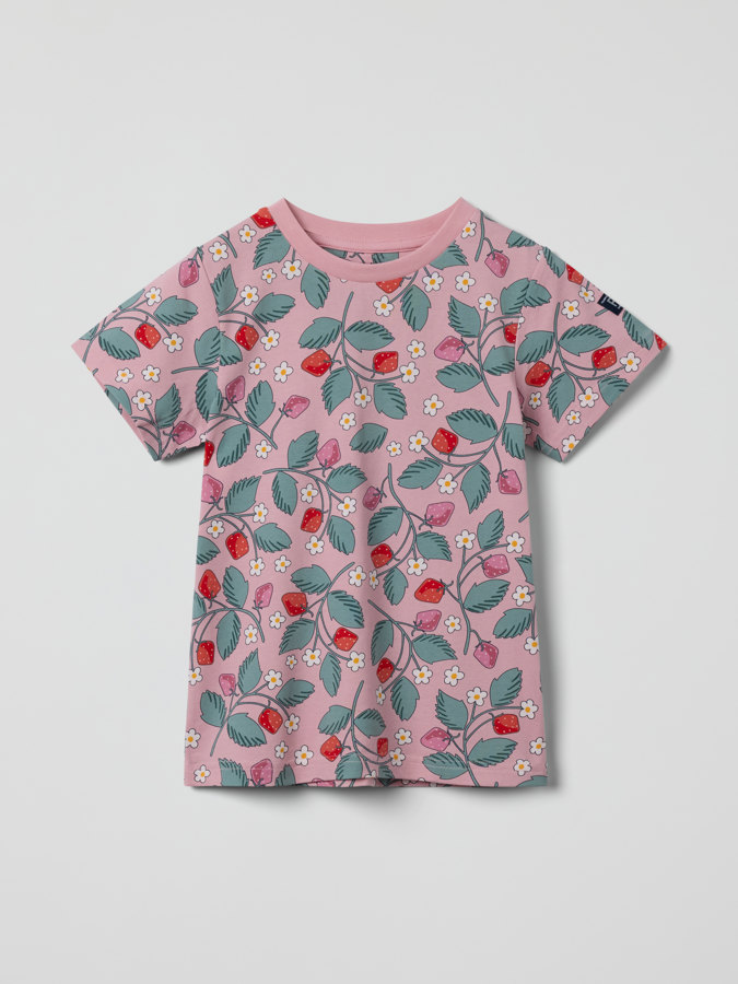 T-shirt with strawberry print